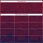 Navy Sublimation Soccer Crimson Jersey Custom Uniform