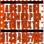 Custom Black-White And Sublimation Orange Stripes Stars Uniform Jersey Soccer Custom Black-White And Sublimation Orange Stripes Stars Uniform Jersey Soccer