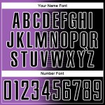 Soccer Uniform Sublimation Gradient Medium Black Line Purple-White Custom Jersey