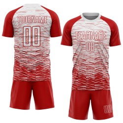 Uniform White Jersey Red Soccer Sublimation Custom Uniform White Jersey Red Soccer Sublimation Custom