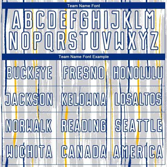 Custom Sublimation Pinstripe Gray Soccer Jersey White-Royal Uniform Custom Sublimation Pinstripe Gray Soccer Jersey White-Royal Uniform