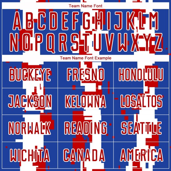 Custom Sublimation Jersey Uniform Red-White Soccer Royal