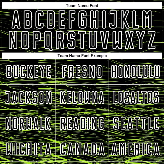 Sublimation Line Uniform Green-White Neon Soccer Jersey Black Custom Sublimation Line Uniform Green-White Neon Soccer Jersey Black Custom