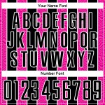 Line Sublimation Custom Black Pink-White Uniform Soccer Jersey Line Sublimation Custom Black Pink-White Uniform Soccer Jersey