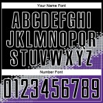 Custom Sublimation Shape Black Jersey Geometric Soccer Gradient Uniform Gray-Purple