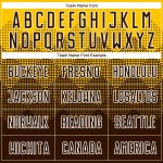 Soccer Sublimation Uniform Gold Custom Jersey Brown-White