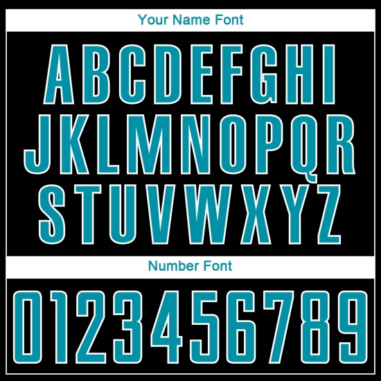 Sublimation Uniform Custom Black Soccer Teal-White Jersey