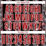 Black-White Red Uniform Sublimation Flowers Soccer Jersey Custom Black-White Red Uniform Sublimation Flowers Soccer Jersey Custom