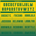 Long Fade Custom Gold Fashion Sublimation Teal Sleeve Uniform Soccer Jersey