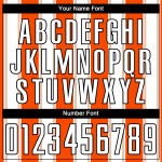 Orange Uniform Sublimation White-Black Line Custom Soccer Jersey