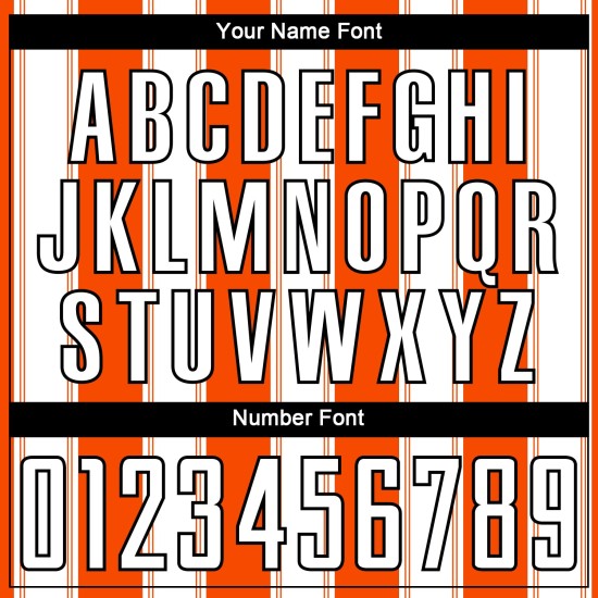 Orange Uniform Sublimation White-Black Line Custom Soccer Jersey