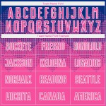 Sublimation Jersey Uniform Custom Soccer Pink-White Royal