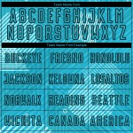 Aqua Soccer Sublimation Uniform Custom Black Jersey Lines