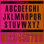 Soccer Texas Jersey Custom Orange Hot Gradient Sublimation Uniform Pink-Black Fashion