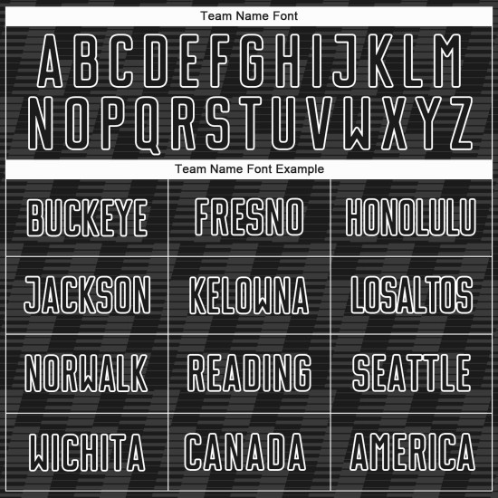 Custom Jersey Black Sublimation Uniform Line White Soccer