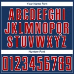 Sublimation Jersey Red-White Navy Soccer Uniform Custom