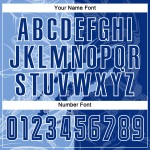 Graffiti Blue Royal-Light Pattern Jersey Uniform Custom Sublimation Scratch Soccer