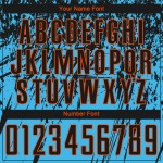 Custom Black-Orange Sublimation Jersey Soccer Uniform Sky Blue