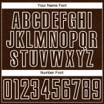 Shape Jersey Soccer Custom Uniform Brown Geometric Sublimation White Shape Jersey Soccer Custom Uniform Brown Geometric Sublimation White