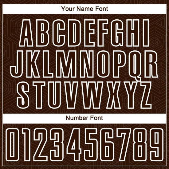 Shape Jersey Soccer Custom Uniform Brown Geometric Sublimation White Shape Jersey Soccer Custom Uniform Brown Geometric Sublimation White