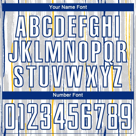 Custom Sublimation Pinstripe Gray Soccer Jersey White-Royal Uniform Custom Sublimation Pinstripe Gray Soccer Jersey White-Royal Uniform