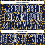 Uniform Gold-White Jersey Splash Soccer Network Abstract Navy Custom Sublimation