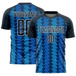 Navy-White Blue Uniform Soccer Custom Jersey Sublimation Triangle Shapes Navy US Navy-White Blue Uniform Soccer Custom Jersey Sublimation Triangle Shapes Navy US