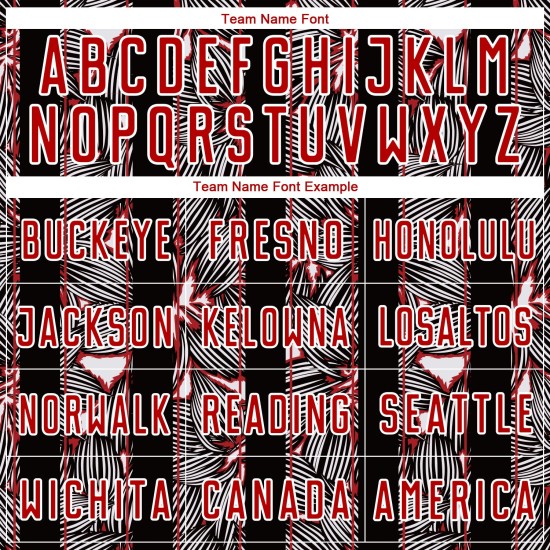 Black-White Red Uniform Sublimation Flowers Soccer Jersey Custom Black-White Red Uniform Sublimation Flowers Soccer Jersey Custom