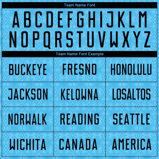 Sky Geometric Sublimation Custom Jersey Uniform Blue Soccer Shapes Black