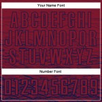 Navy Sublimation Soccer Crimson Jersey Custom Uniform