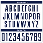 White Soccer Navy Sublimation Uniform Custom Jersey