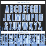 Light Black-White Fluid Soccer Abstract Custom Jersey Uniform Sublimation Blue Wave