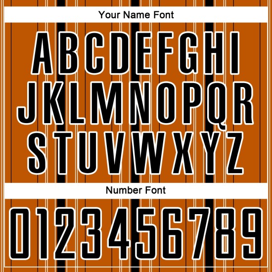 Uniform Soccer Orange Texas Sublimation Black-White Custom Stripe Jersey