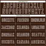 Shape Jersey Soccer Custom Uniform Brown Geometric Sublimation White Shape Jersey Soccer Custom Uniform Brown Geometric Sublimation White