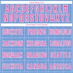 Sublimation Pinstripe Custom Pink-White Light Jersey Uniform Soccer Blue