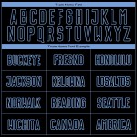 Light Soccer Fashion Fade Jersey Uniform Black Sublimation Custom Blue Pinstripe