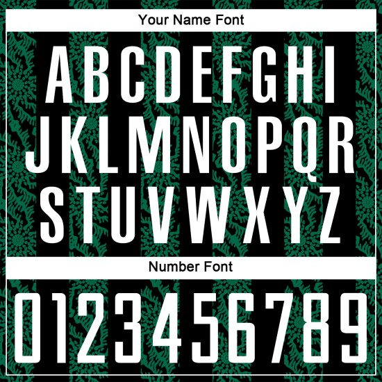 Custom Sublimation Black Soccer Green Shape Abstract Uniform Jersey White-Kelly