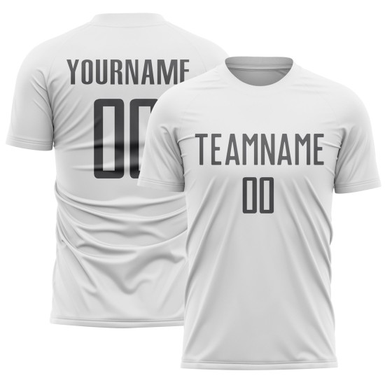 Sublimation Soccer Gray Steel White Jersey Custom Uniform Sublimation Soccer Gray Steel White Jersey Custom Uniform