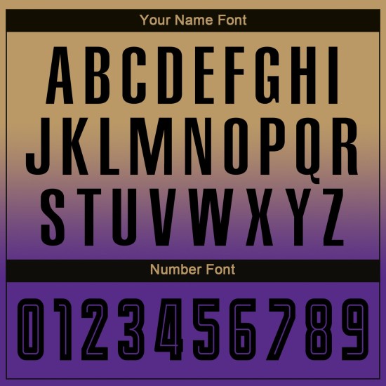 Soccer Gold Fashion Custom Fade Sublimation Black-Purple Uniform Sleeve Jersey Old Long