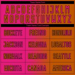 Soccer Texas Jersey Custom Orange Hot Gradient Sublimation Uniform Pink-Black Fashion