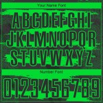 Custom Green Soccer Neon Uniform Jersey Sublimation Black