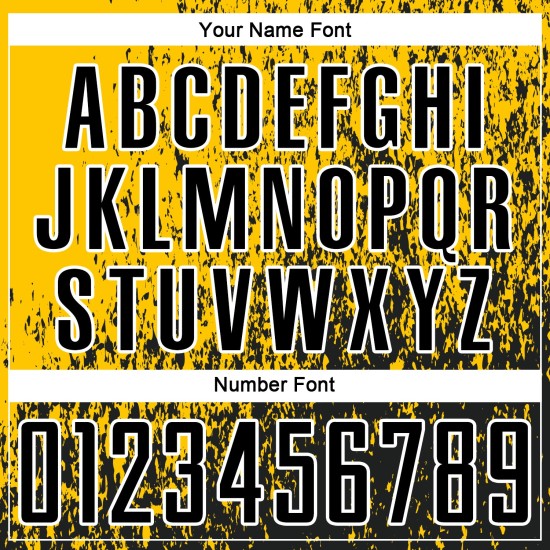 Yellow Uniform Soccer Abstract Fragment Custom Black-White Sublimation Jersey Art