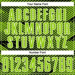 Neon Sublimation Jersey Custom Green Black-White Soccer Line Uniform