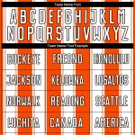 Orange Uniform Sublimation White-Black Line Custom Soccer Jersey