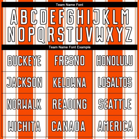 Orange Uniform Sublimation White-Black Line Custom Soccer Jersey