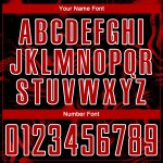 Soccer Black Sublimation Abstract Jersey Red-White Liquid Uniform Custom