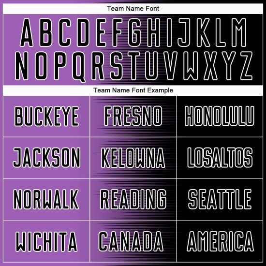 Soccer Uniform Sublimation Gradient Medium Black Line Purple-White Custom Jersey