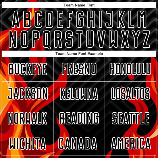 Red-Gold Uniform Jersey Sublimation Black Custom Soccer Flame Red-Gold Uniform Jersey Sublimation Black Custom Soccer Flame