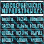 Sublimation Uniform Custom Black Soccer Teal-White Jersey