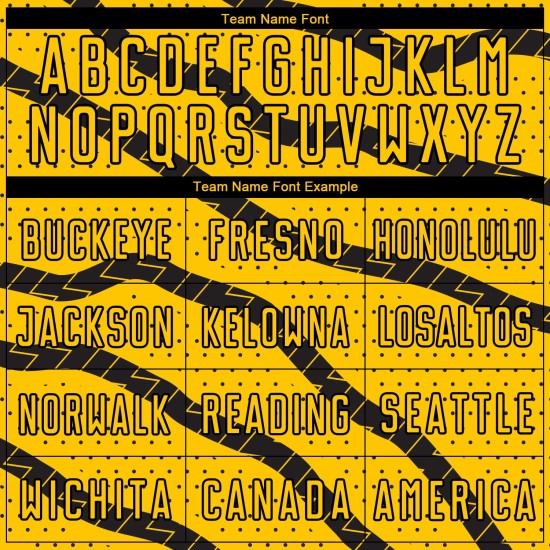 And Soccer Dots Lines Jersey Black Sublimation Yellow Uniform Custom